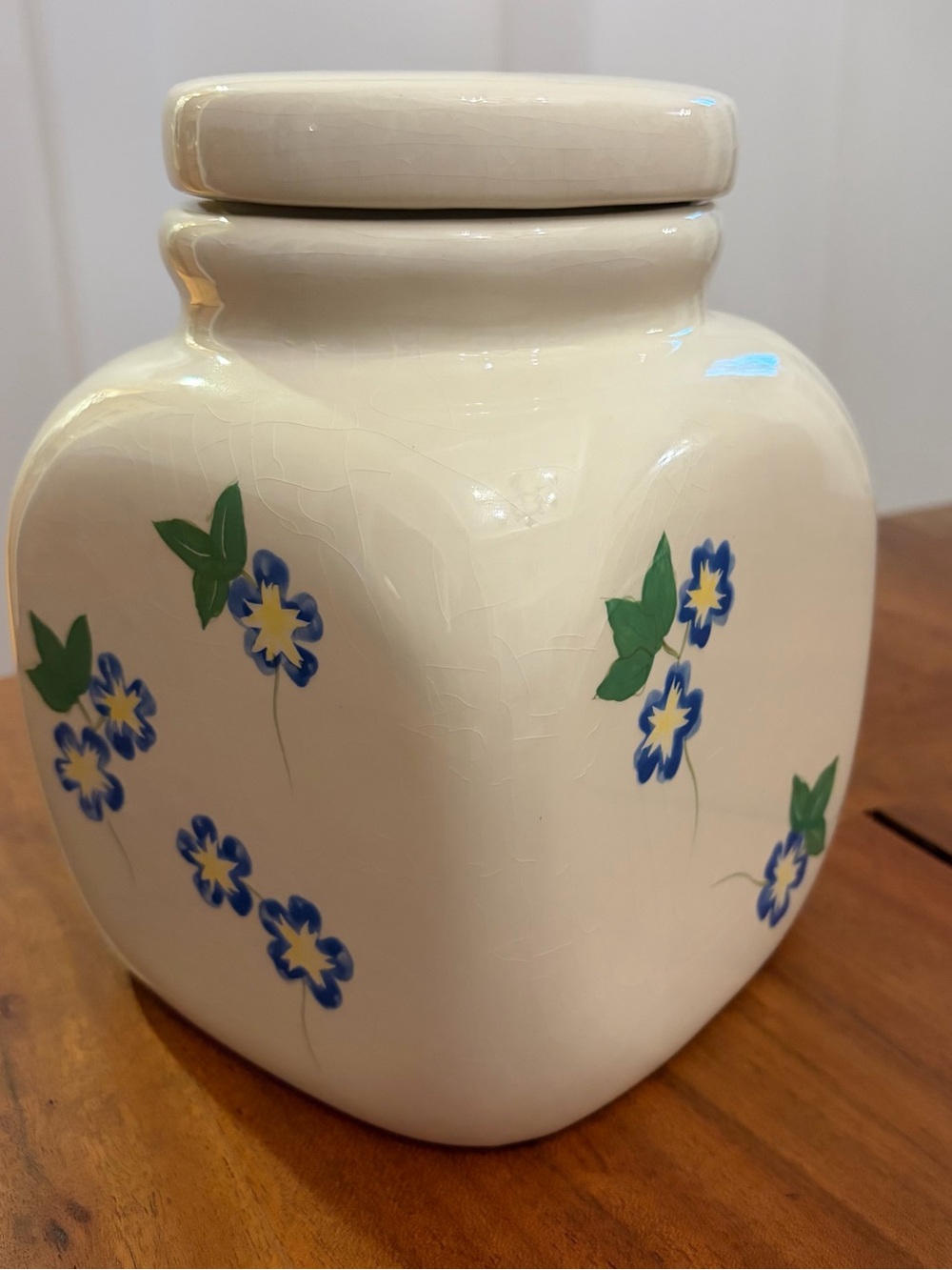 Vintage Bigelow Constant Comment Tea Canister Ceramic Cookie Jar Cottagecore 8"